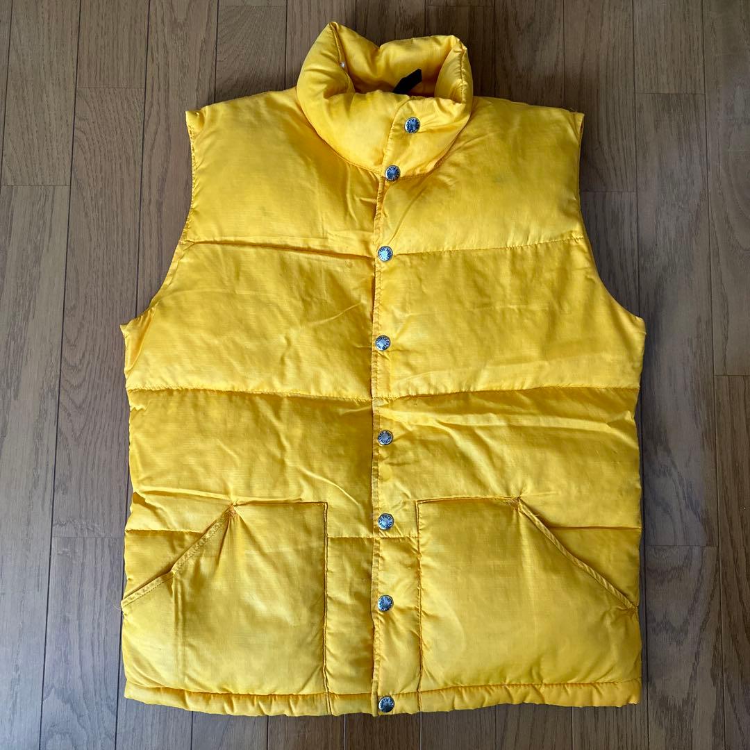 希少 70s North Face 茶タグ ダウンベスト イエロー USA製 - メルカリ
