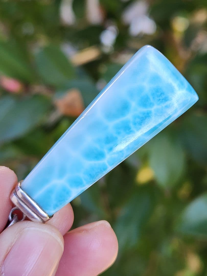 週末限定価格 ラリマー 三角形ペンダントネックレス 一点物 ラリマー 三角形 ペンダント | 【公式通販】鎌倉のシルバー