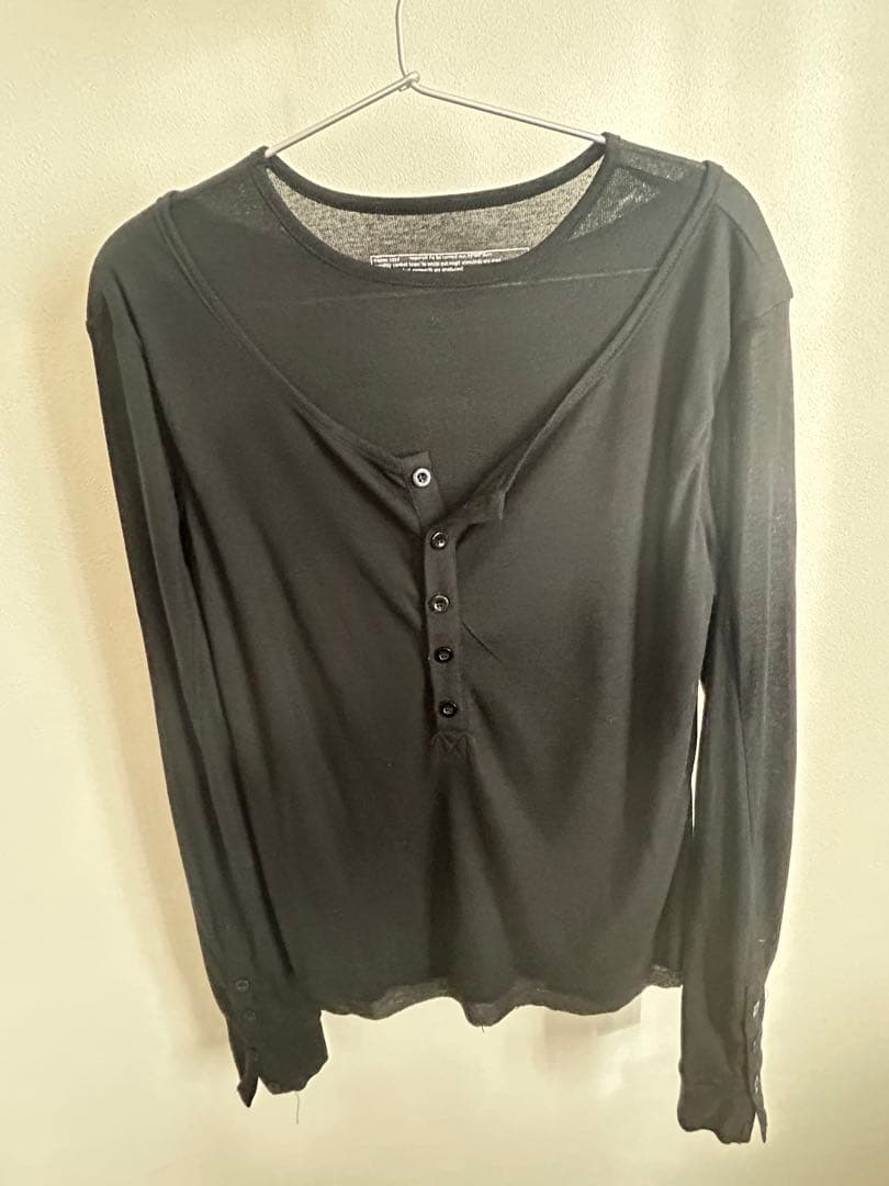 NO/FAITH STUDIOS ダブルレイヤードボタンロングスリーブ 黒 - メルカリ