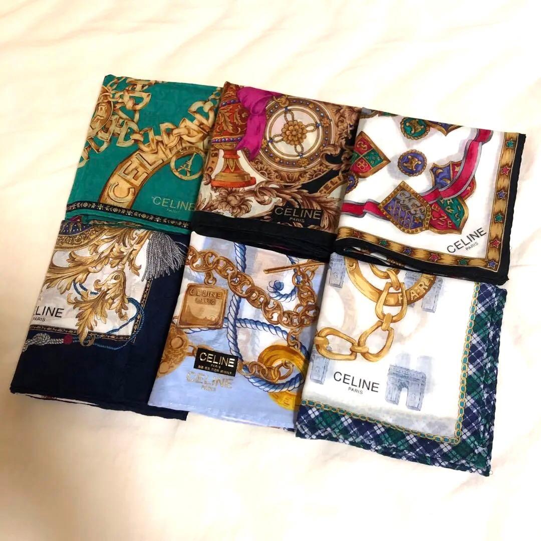 CELINE セリーヌ ハンカチ ハンカチーフ 6枚まとめ売り 未使用品
