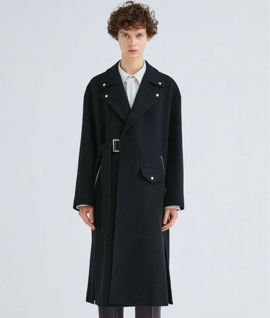 CULLNI 2022AW STUDIOUS 別注ライダースコート CULLNI（クルニ）の「STUDIOUS別注 ライダースタイロッケンコート/EX