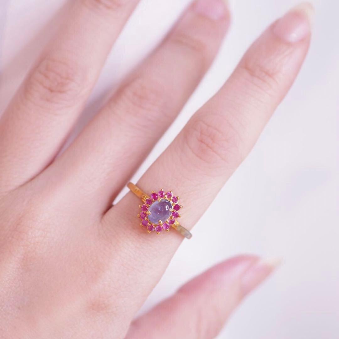 K9gf 取り巻きルビー&タンザナイトリング ruby tanzanite - メルカリ