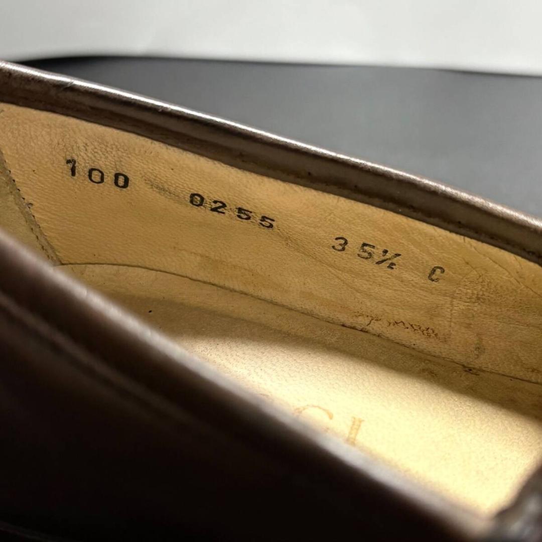 グッチ GUCCI ローファー ホース ビット レザー 35.5 22.5cm