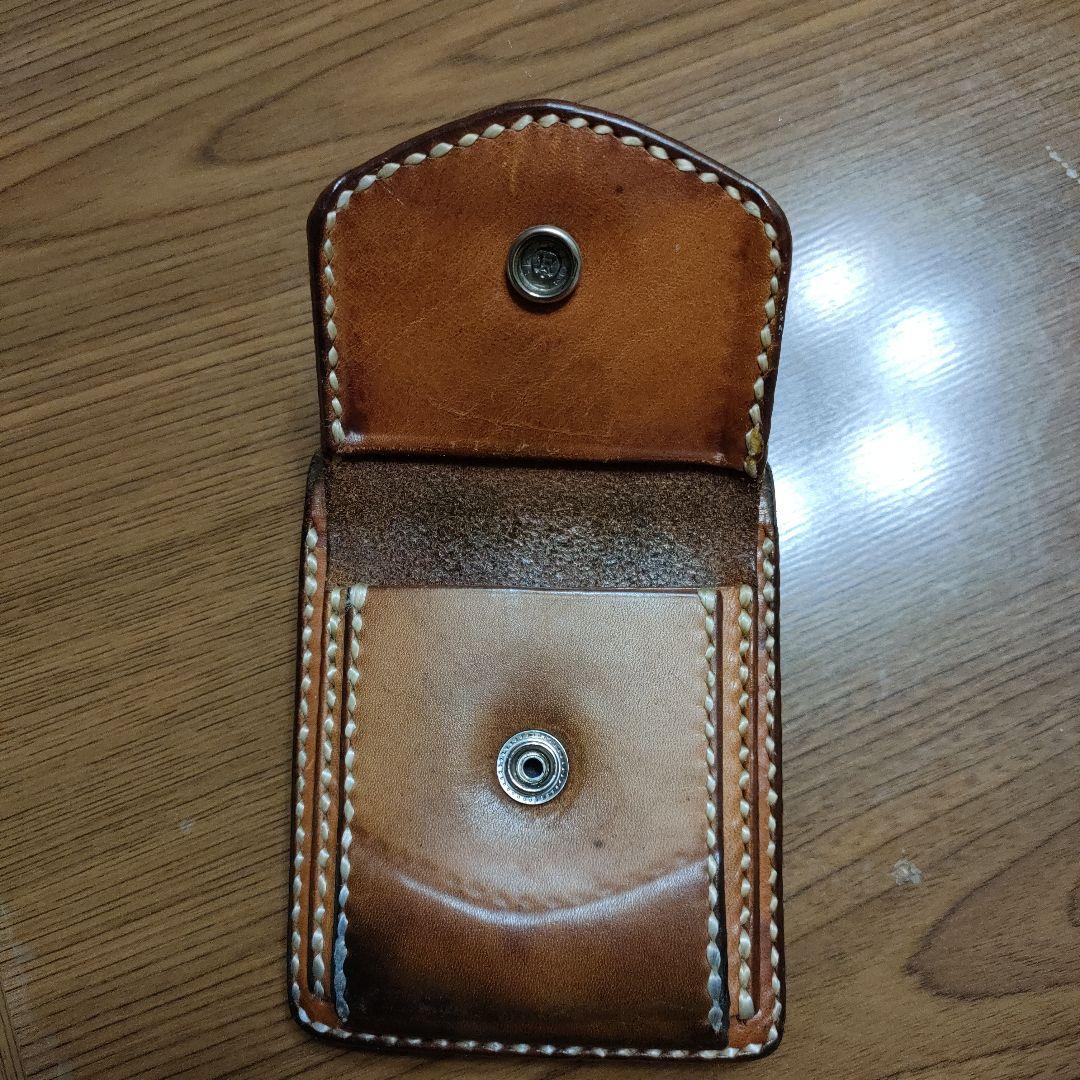バタフライウォレットヌメ革ビーズ屋ワンズワーカーオールドコイン