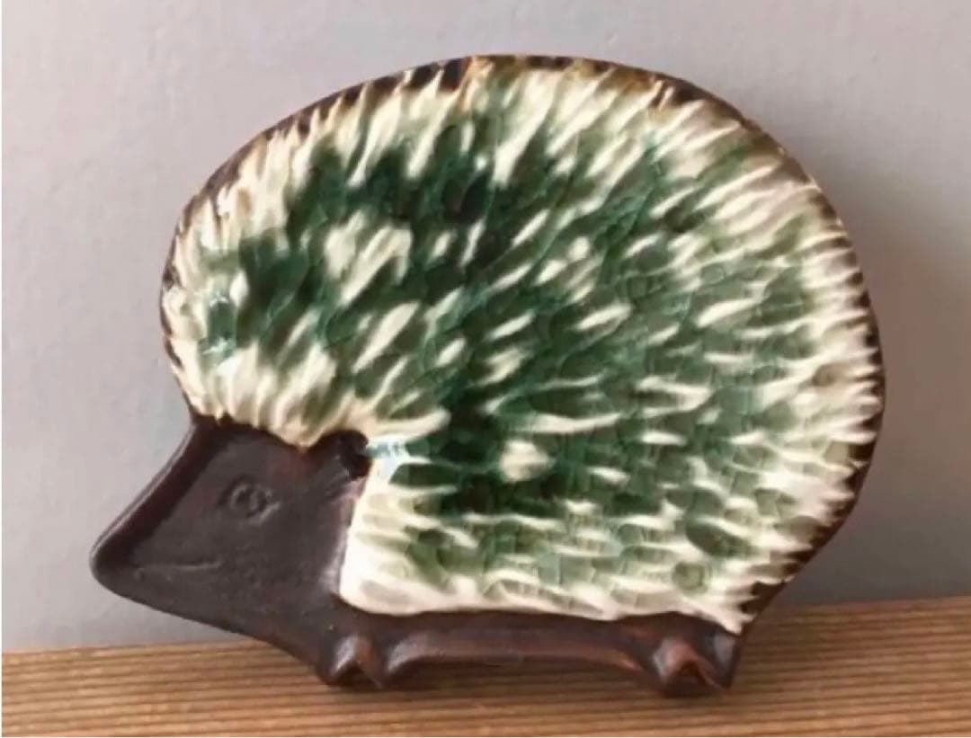 アラビア　ハリネズミ　アトリエ製　Gunvor Olin-Grönqvist 北欧雑貨/ARABIA/アラビア Gunvor Olin-Gronqvist ハリネズミ ネイビー