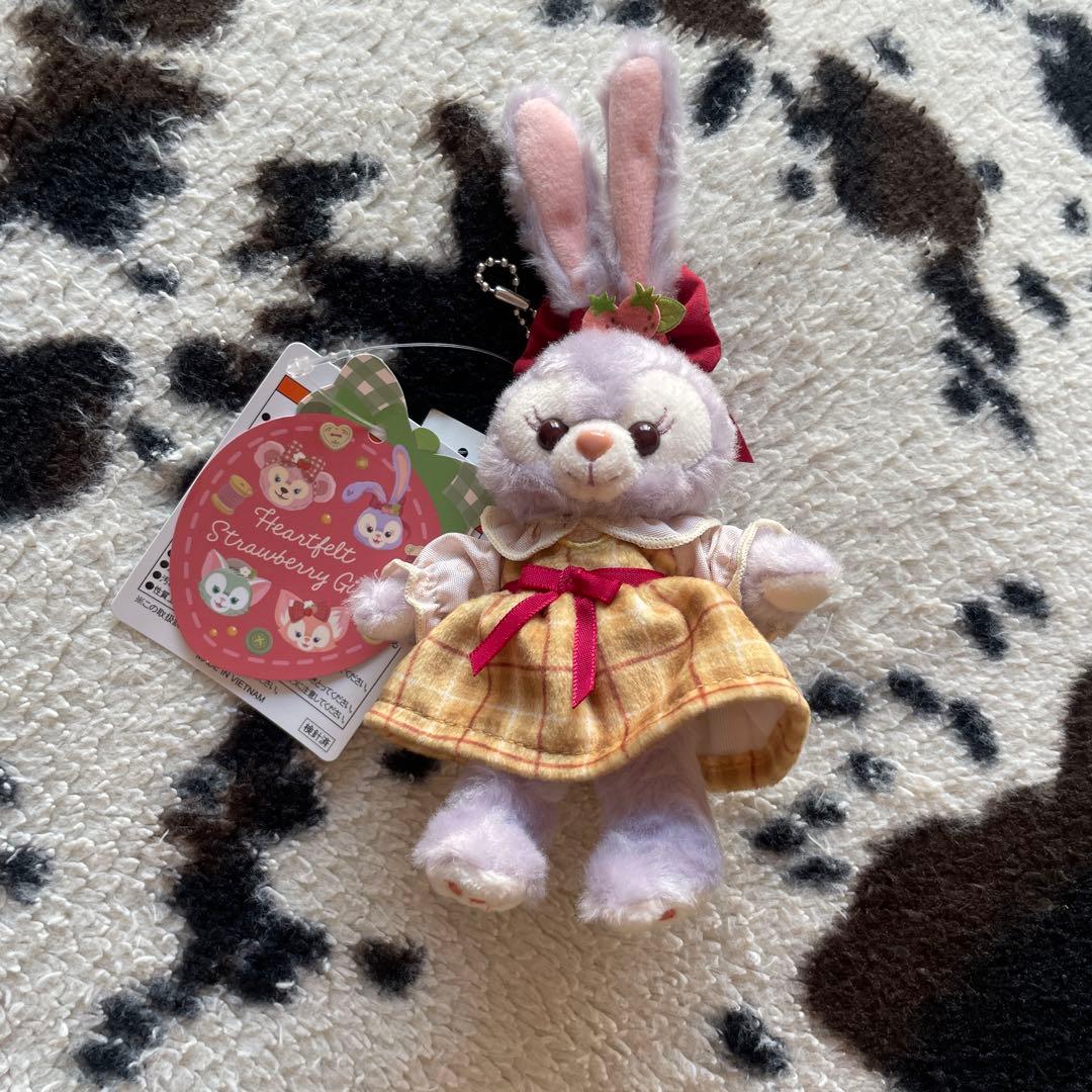 ぬいぐるみバッジ ハートフェルトストロベリーギフト（ステラルー） ステラルー ぬいぐるみチャーム ぬいチャ ぬいスト ディズニーシー