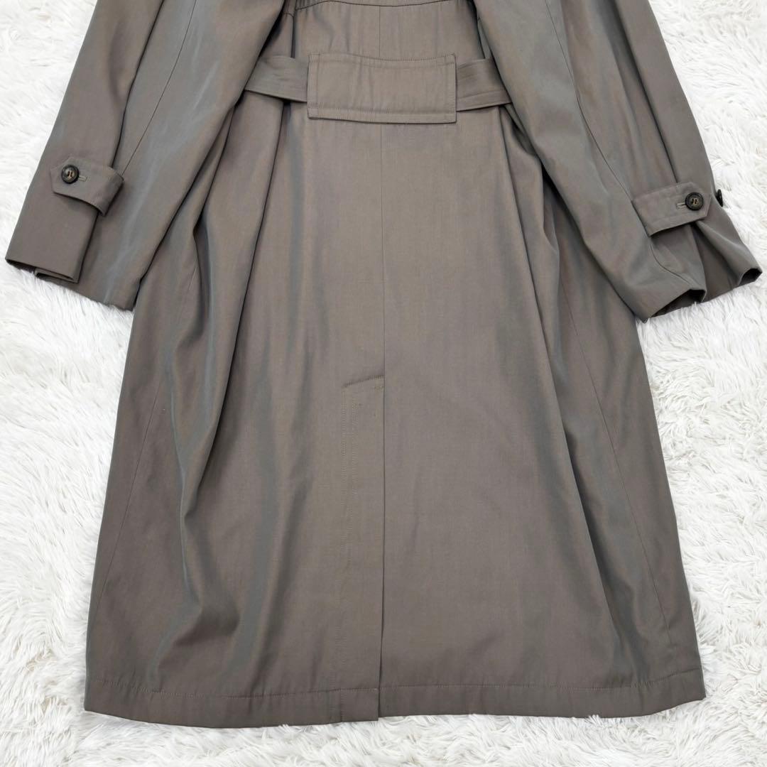 クリスチャンディオール トレンチコート 玉虫色 裏地派手 シルク