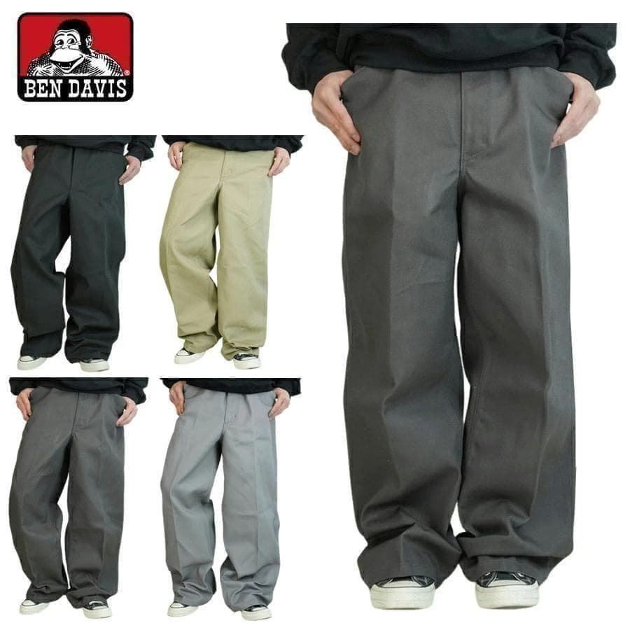 新品ブラック黒W36ベンデイビスbendavisゴリラカットワークパンツ