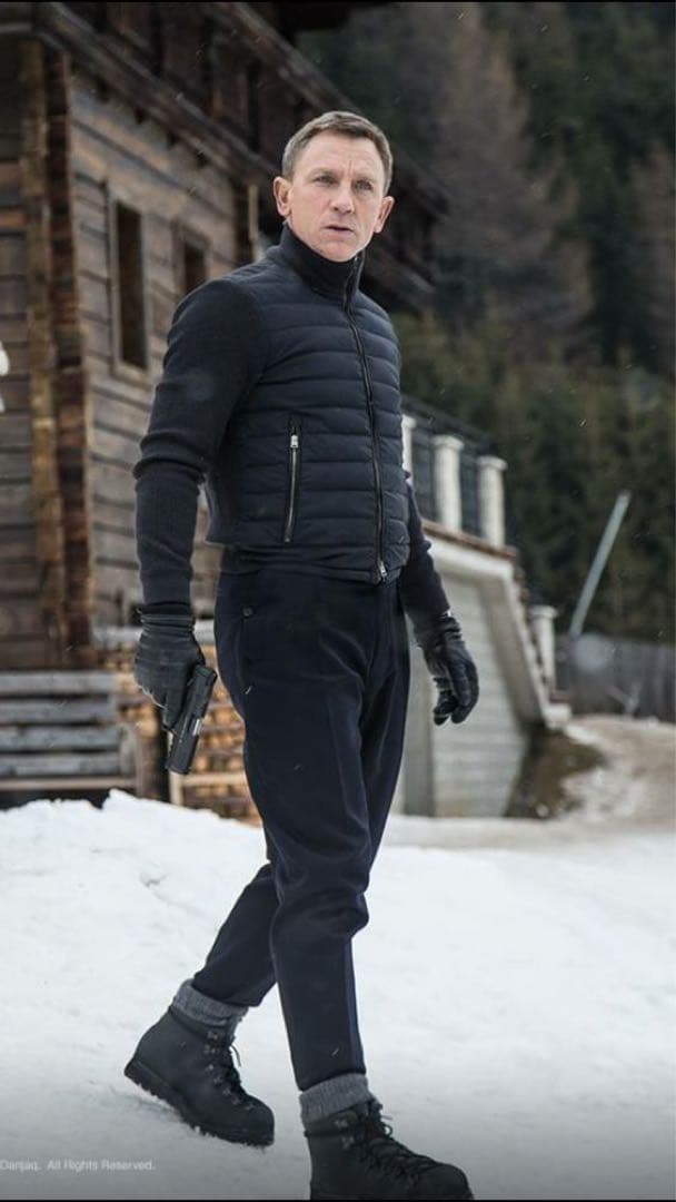 未使用】007 トムフォード ダウン ニット カーディガン ネイビー 44