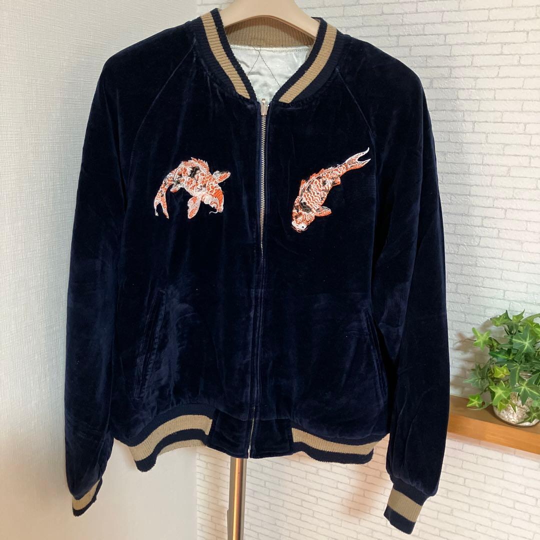 ドゥニーム スカジャン リバーシブル 別珍 レーヨン 旧ドゥニーム