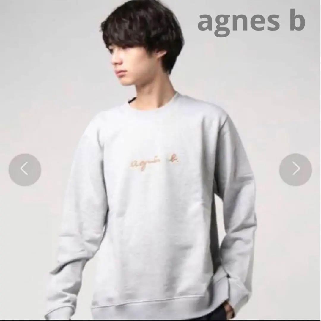 アニエスベー ロゴ スウェット 裏起毛 グレー - メルカリ