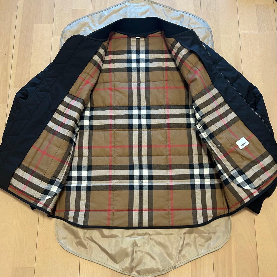 極美品 現行タグ 2025年 バーバリー ノバチェック キルティング