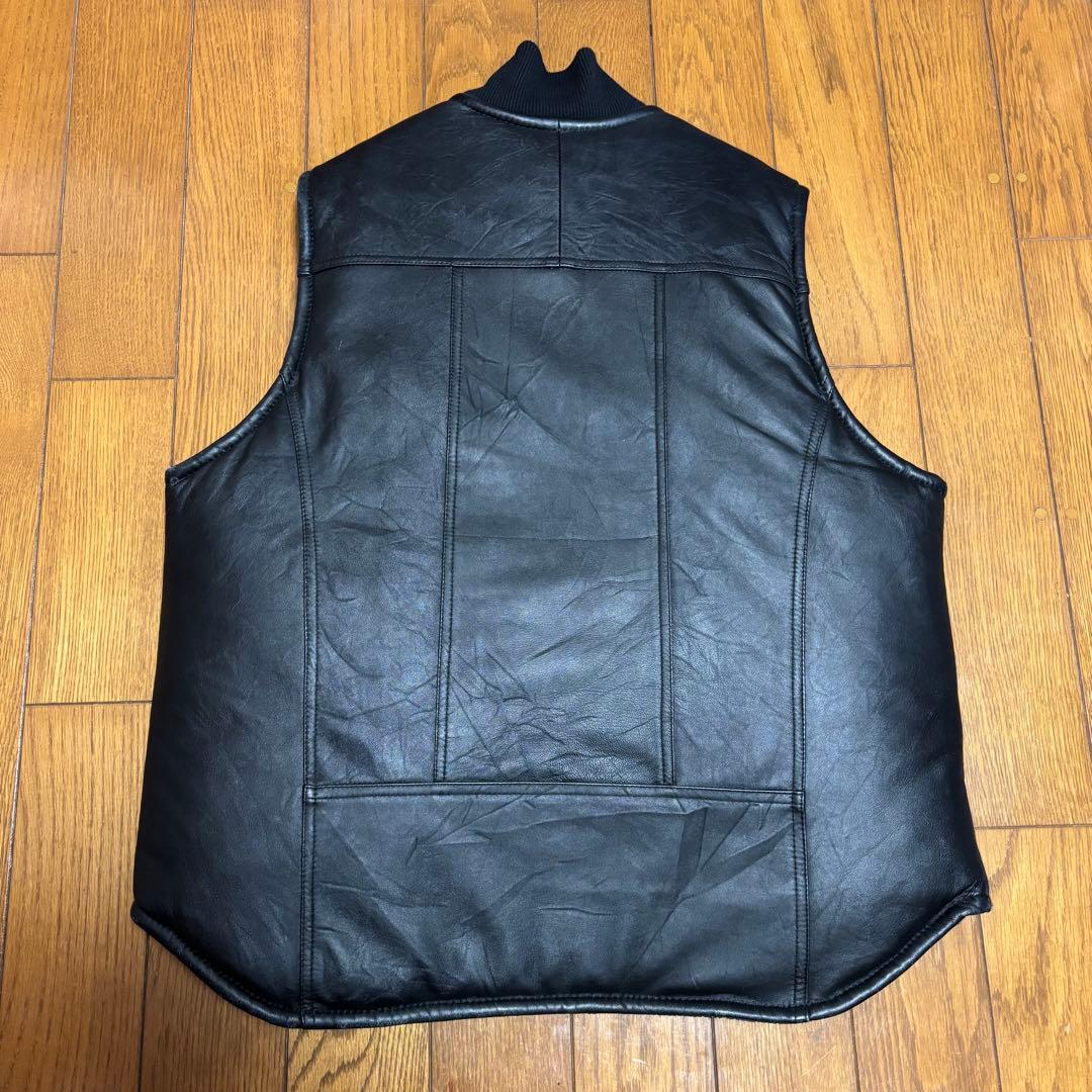 YOUSED リメイクレザーベスト carhartt カーハート ダックベスト