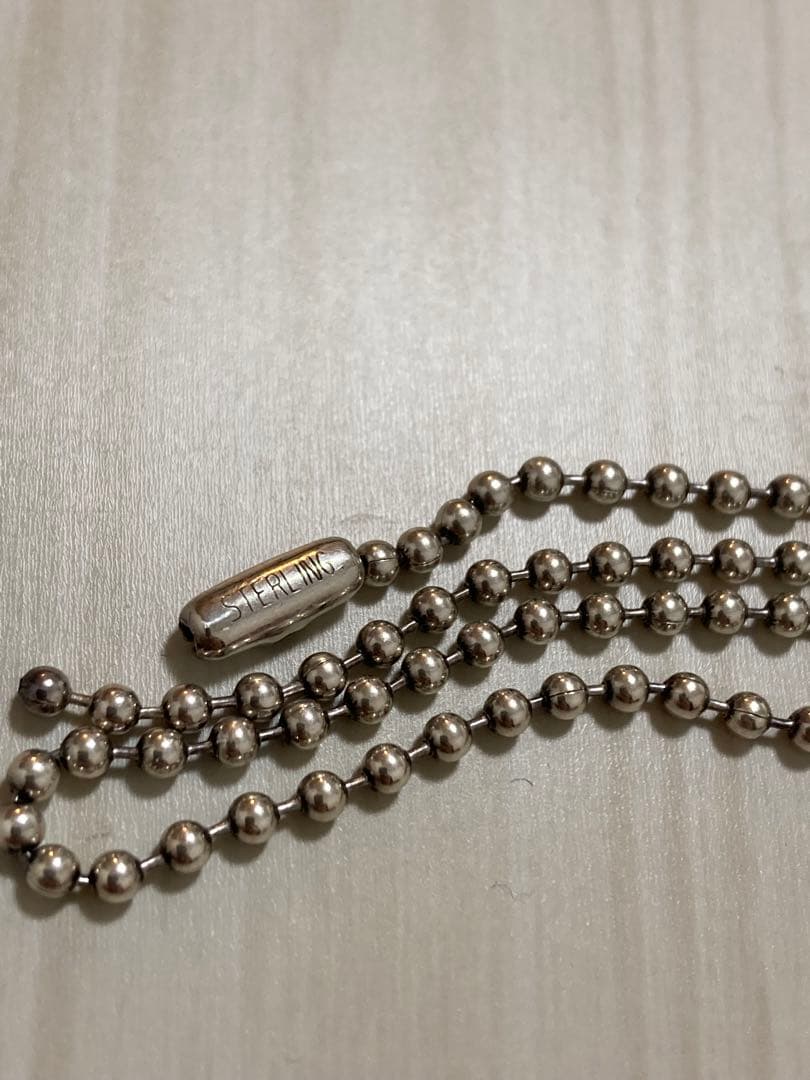 スターリングシルバー ボールチェーン ネックレス TIFFANY&Co.（ティファニー） 新品同様 ボールチェーン ネックレス
