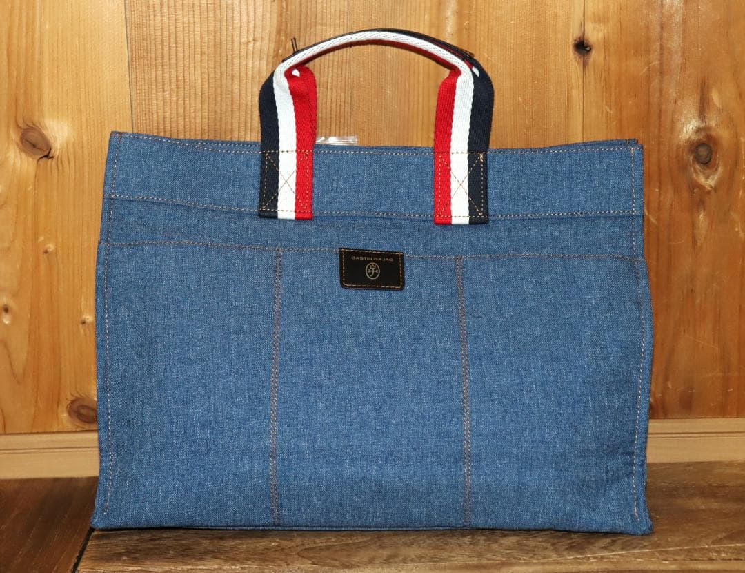 新品 CASTELBAJAC Litz デニム調 トートバッグ A4 Ⓗ