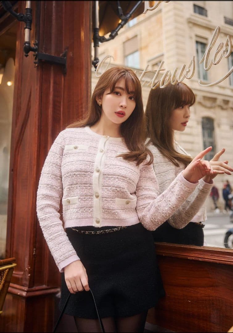 Herlipto Bristol Tweed Knit Cardigan S - メルカリ