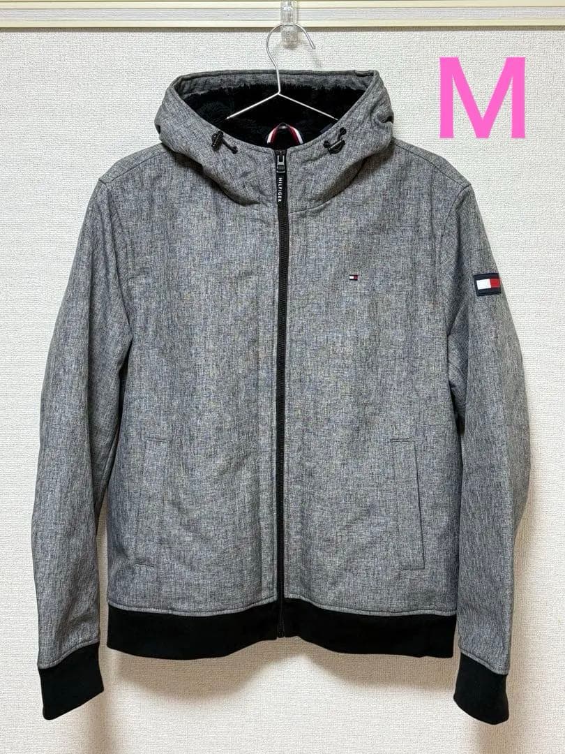   裏ボア ジャケット グレー TOMMY HILFIGER (トミーヒルフィガー) 裏ボア フルジップ ジャケット