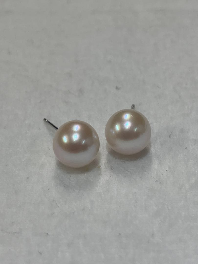 伊勢志摩英虞湾産あこや真珠　8.4 8.5mm パールピアス