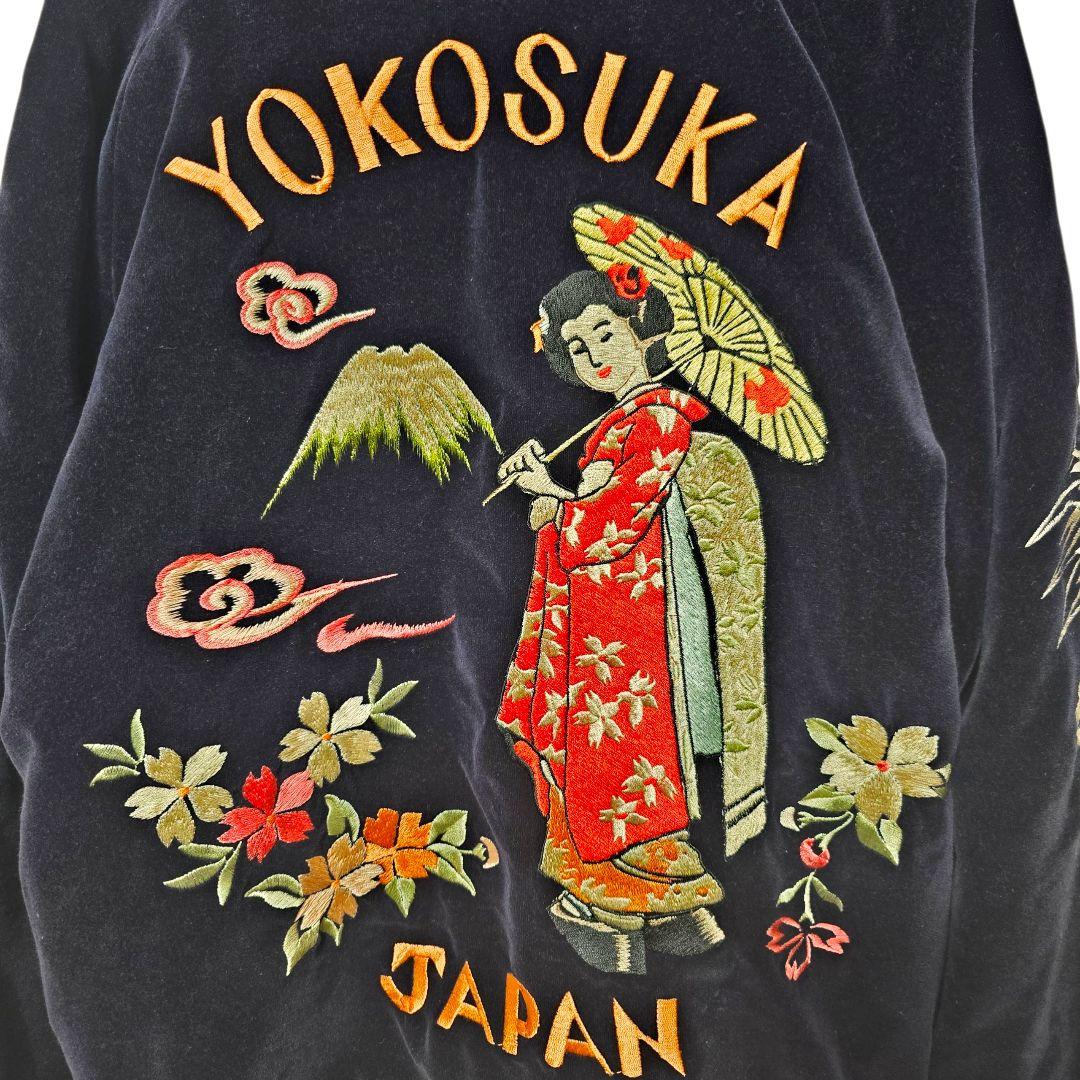 テーラー東洋 別珍 スカジャン 舞妓 鷹 日本 龍 刺繍 L 美品 - メルカリ