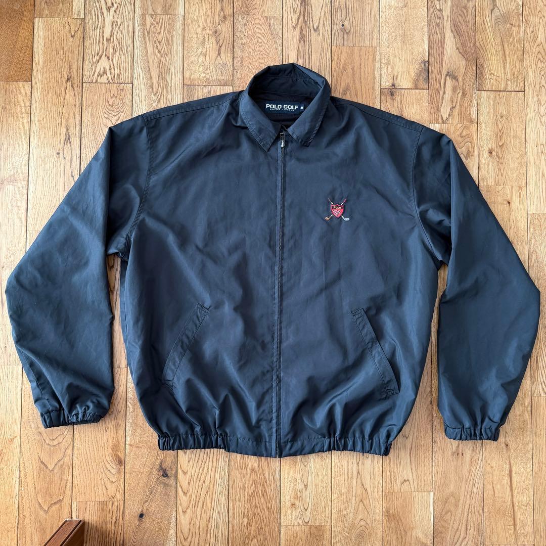 さ*ん様 90s POLO GOLF ラルフローレン ナイロン スイングトップ 90's】 ポロゴルフ ラルフローレン ナイガイ製 L相当 スイングトップ