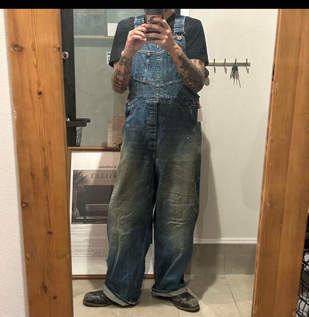 最終値下げ 定価8万 OLD CROW オールドクロウ オーバーオールMサイズ