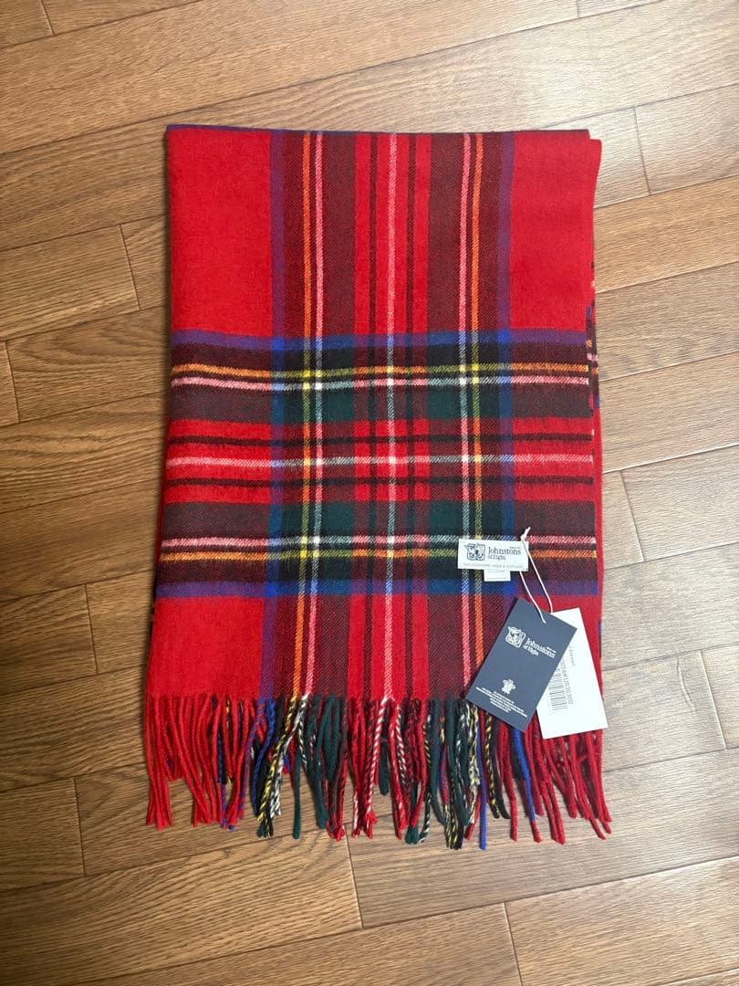 Y*☆様 大判ジョンストンズ カシミヤ 100%マフラー ストール ロイヤルスチ ジョンストンズ Johnstons カシミヤ100％ 大判 マフラー ストール