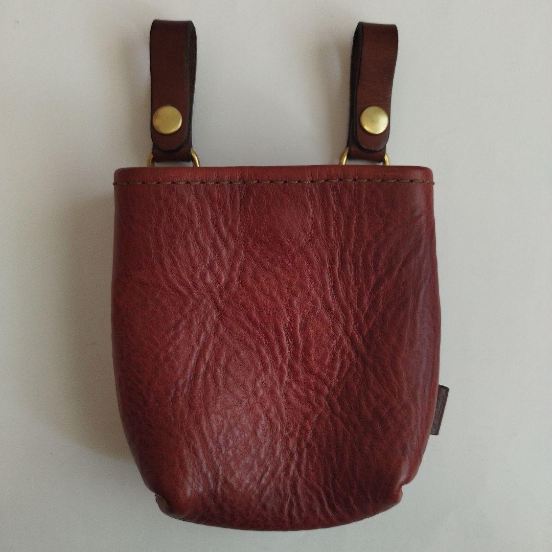 HERZ　ヘルツ　腰袋　タンドーベルトポーチ　美品 人気の腰袋ベルトポーチを極厚ソフトレザーで作った特別仕様 / 革鞄の