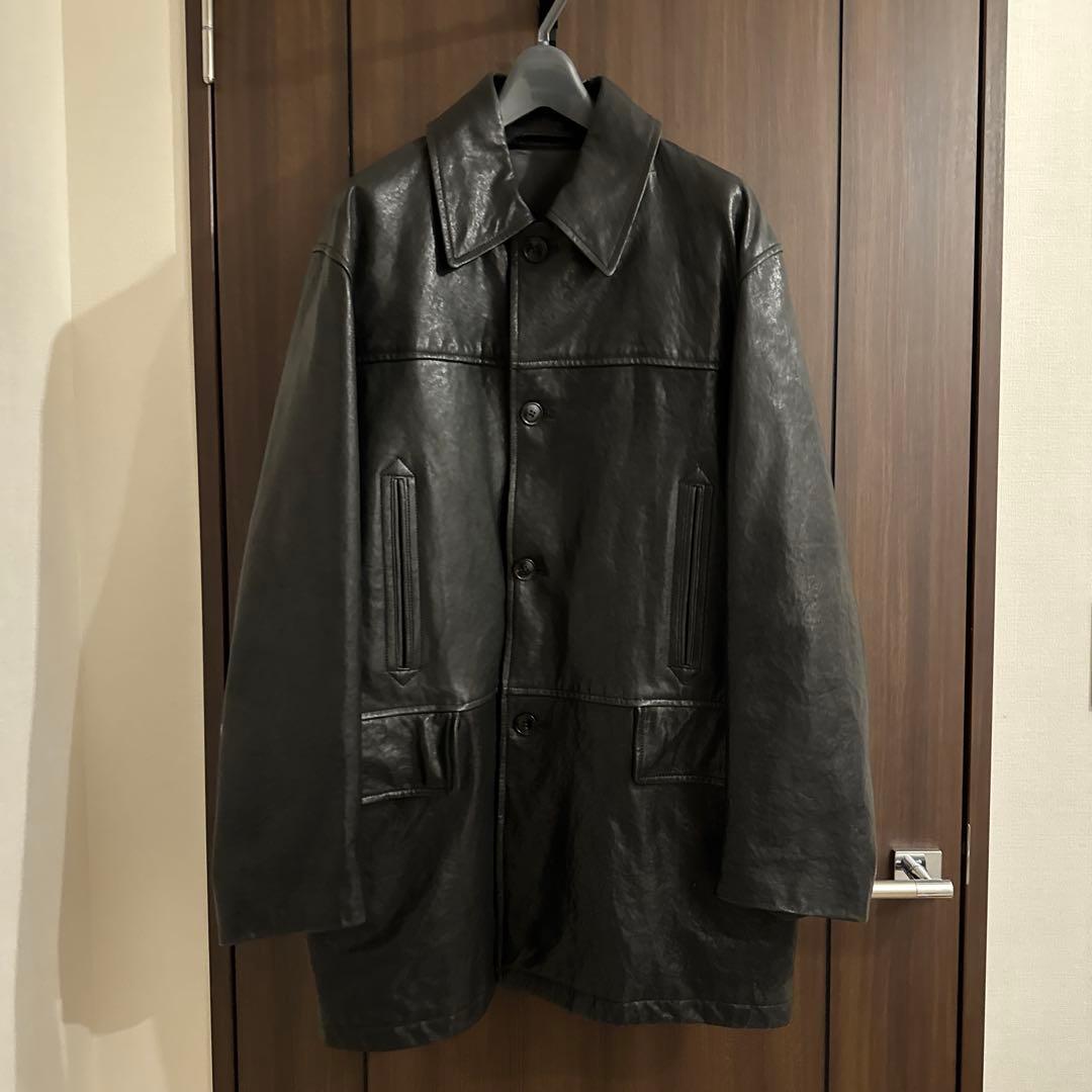 COMOLI 22AW ラムレザーカーコート サイズ3 タグあり - メルカリ