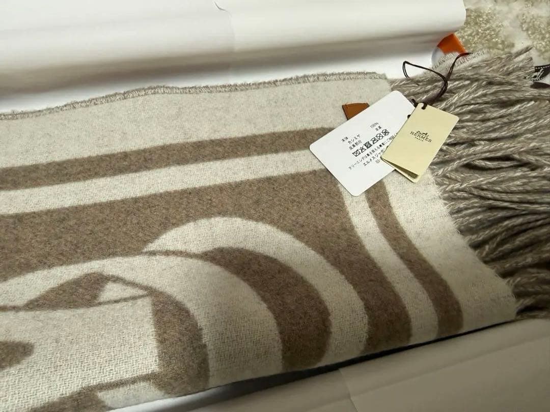 エルメス　カシミヤ　マフラー 《コーチング》　新品