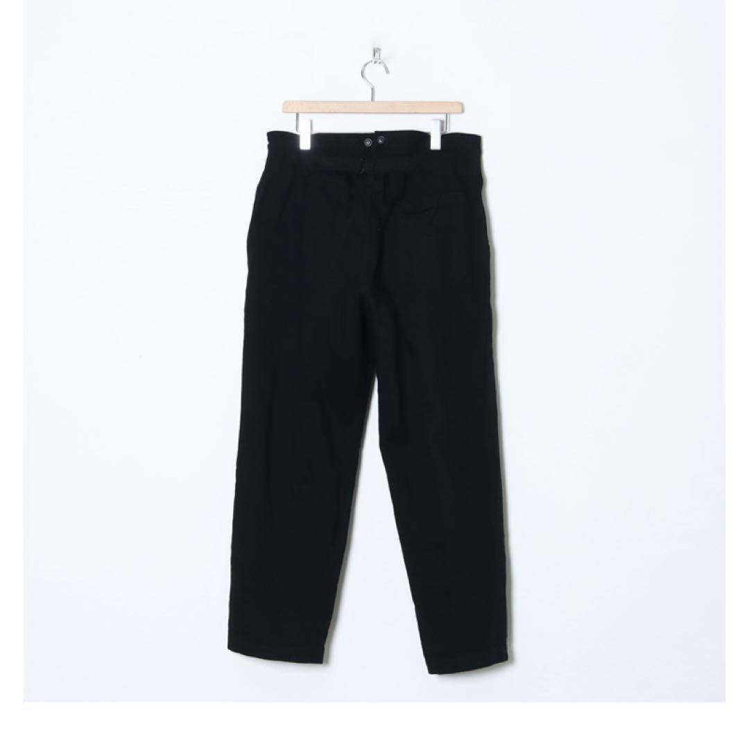 コモリcomoliデニムオーバーパンツブラック2 COMOLI (コモリ) デニム オーバーパンツ