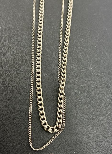 493☆A.P.C シルバーネックレス 2連 アーペーセー ブランド - メルカリ