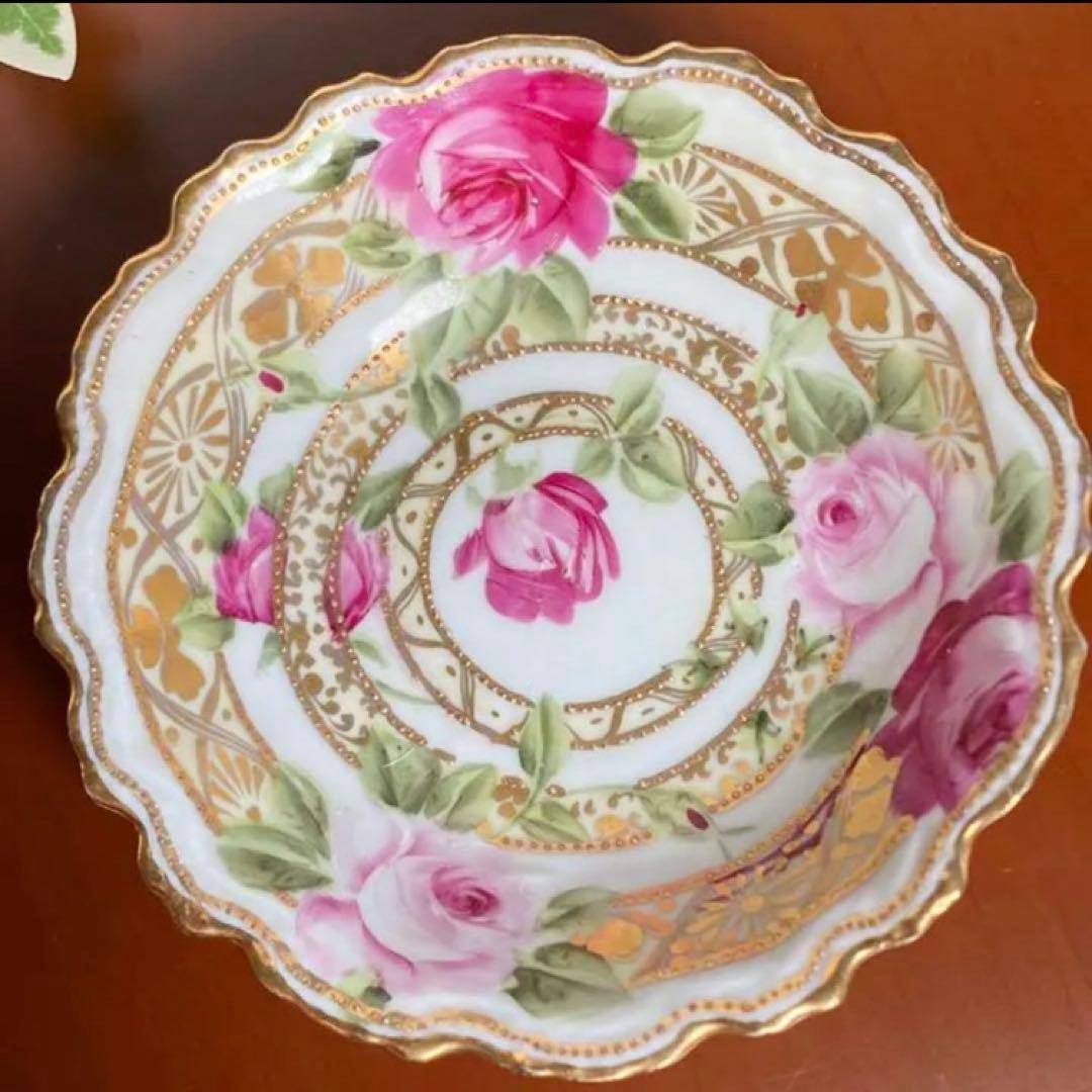 希少　美品　オールドノリタケ　薔薇　スモールボウル　小皿 希少 美品 オールドノリタケ 薔薇 スモールボウル 小皿｜2025年最新