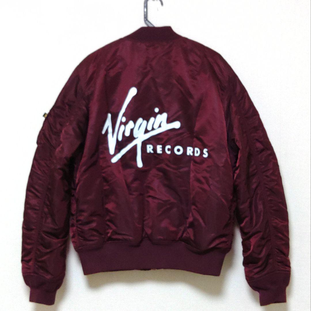 ALPHA×VIRGIN RECORDS コラボ MA-1【マルーン☆XL】 - メルカリ