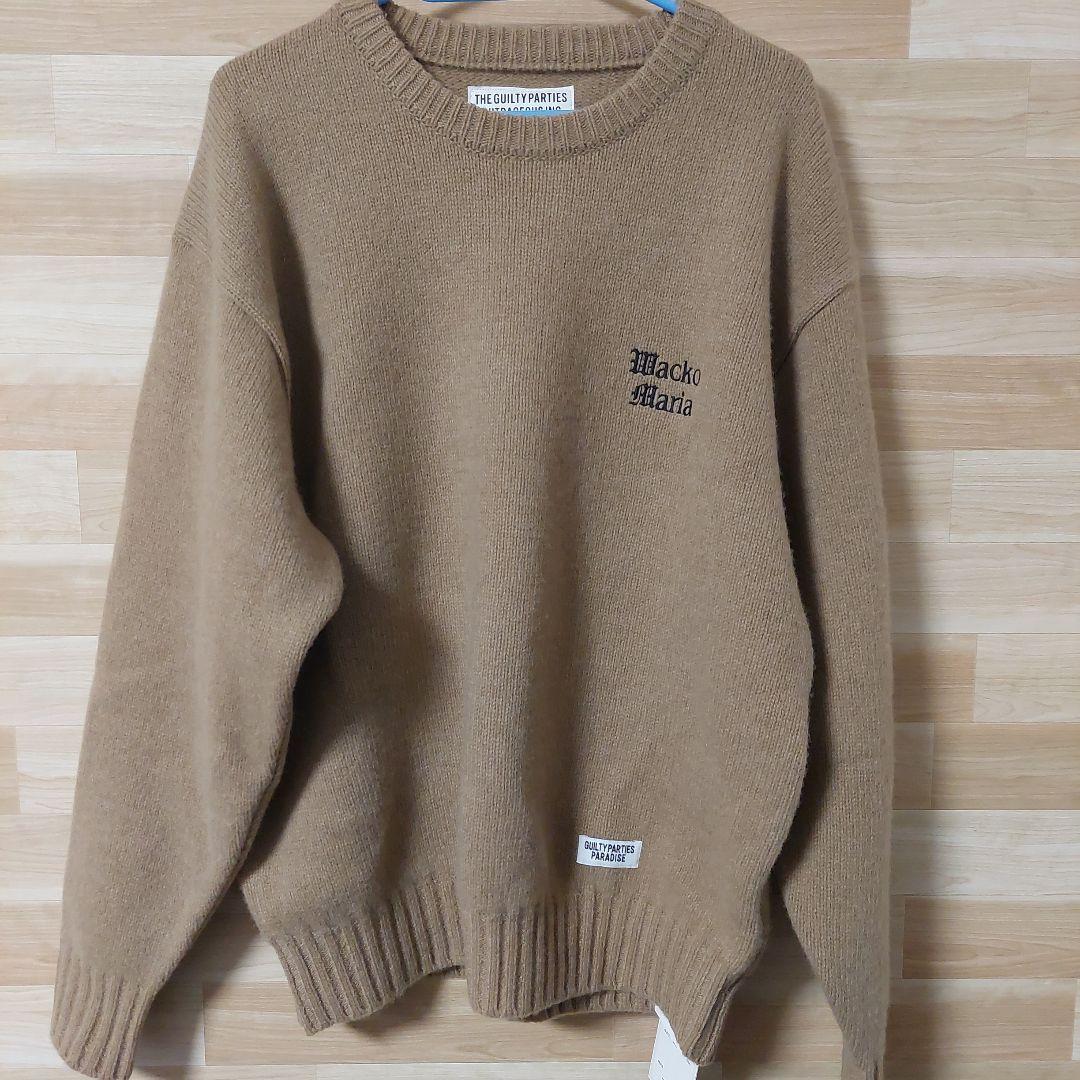 き*う様 Wacko Maria ベージュ クルーネックセーター WACKO MARIA - WACKO MARIA ワコマリア 24AW MOHAIR CREW NECK SWEATER