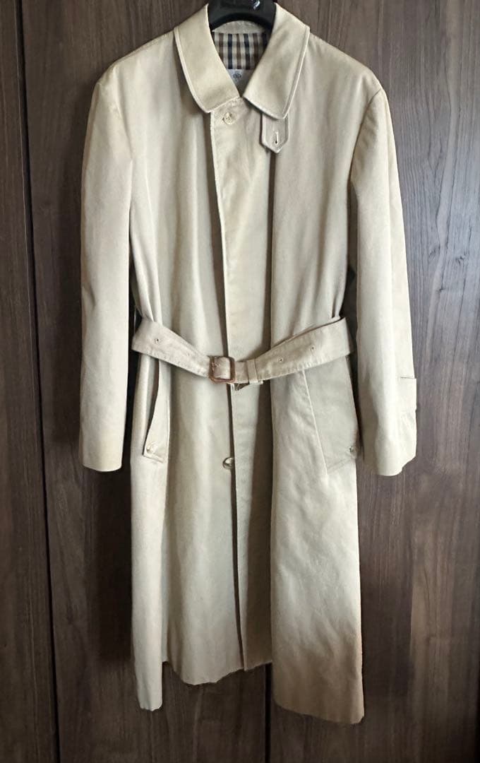 希少ハロッズ別注アクアスキュータムシングルステンカラーコート