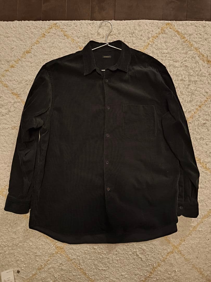 最終値下げ　COMOLI 24AW コーデュロイ コモリシャツ サイズ3 COMOLI コーデュロイ コモリシャツ ,Black – Navyblue