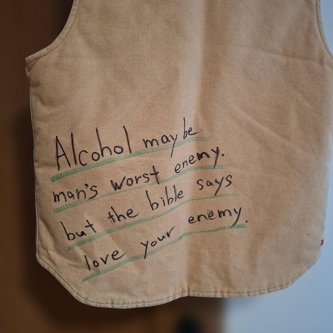 1*6様 カーハート タトゥー風 落書き ダック地ベスト M