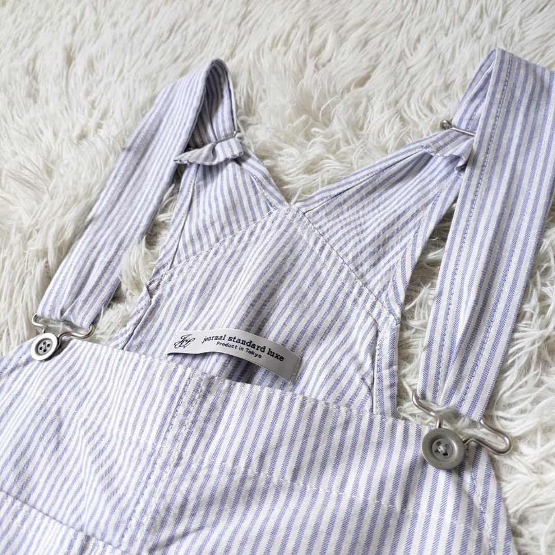 《新品タグ付》ジャーナルスタンダードラックス　OXストライプオーバーオール