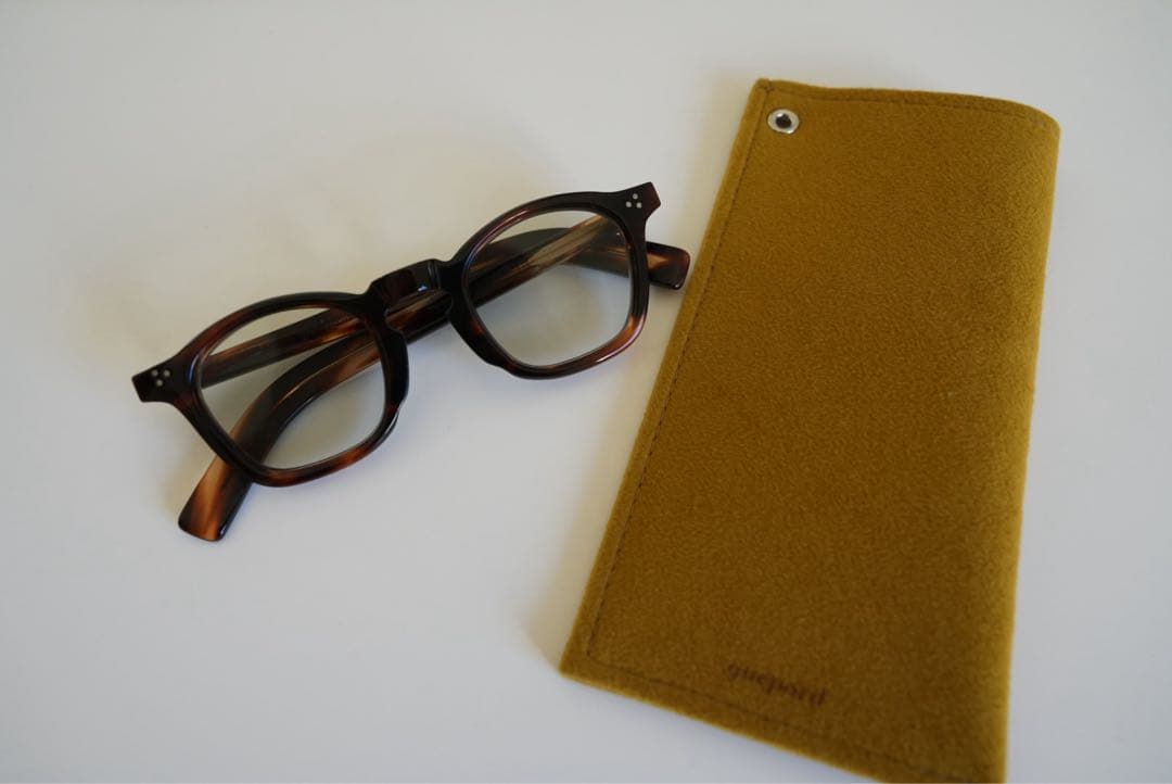 guepard ギュパール gp-25 サングラス　メガネ　眼鏡べっ甲 guepard ギュパール / gp-23 / havana - Light Green Flat lenses