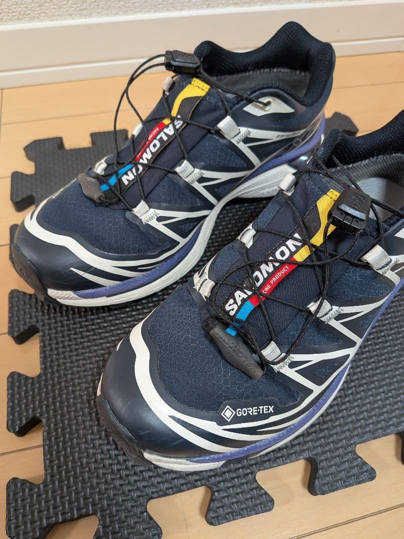 SALOMONスニーカー　ブルー XT-6 GTX 23.5cm