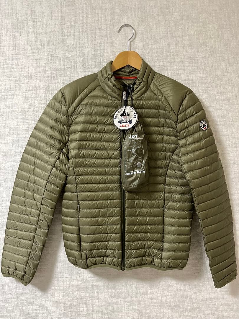 【未使用品】J.O.T.T オリーブ ダウンジャケット 軽量 中古・古着通販】JOTT (ジョット) ダウンジャケット オリーブ サイズ