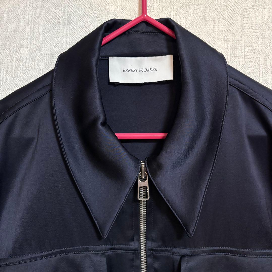 ERNEST W. BAKER サテン ジャケット 短丈 - メルカリ