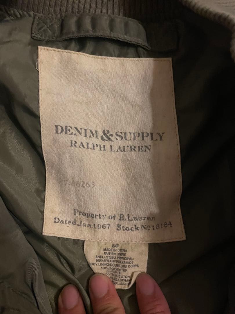 希少】Ralph Lauren ma-1 DENIM&SUPPLY ポーカーズ - メルカリ