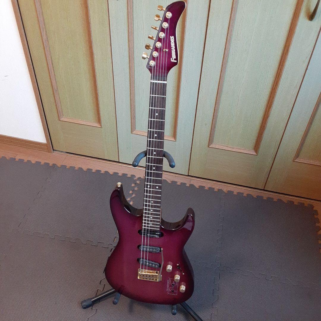 FERNANDES エレキ　サスティナー 付きギターパープル　ゴトーペグ FERNANDES エレキ サスティナー 付きギターパープル ゴトーペグ