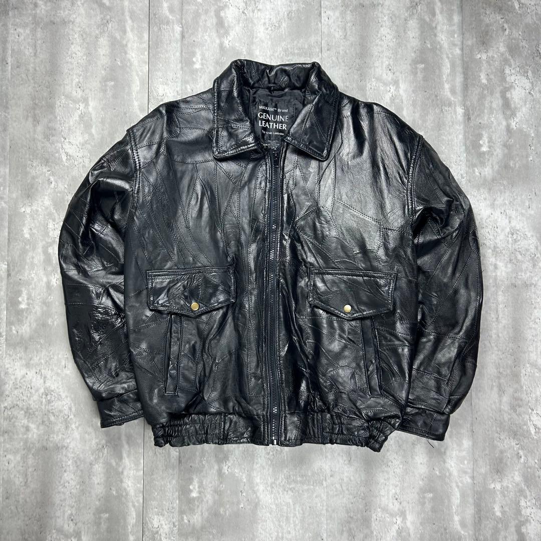 古着 本革 ラムレザー A-2 レザージャケット フライトジャケット 6115 古着 本革 ラムレザー A-2 レザージャケット フライトジャケット 6115
