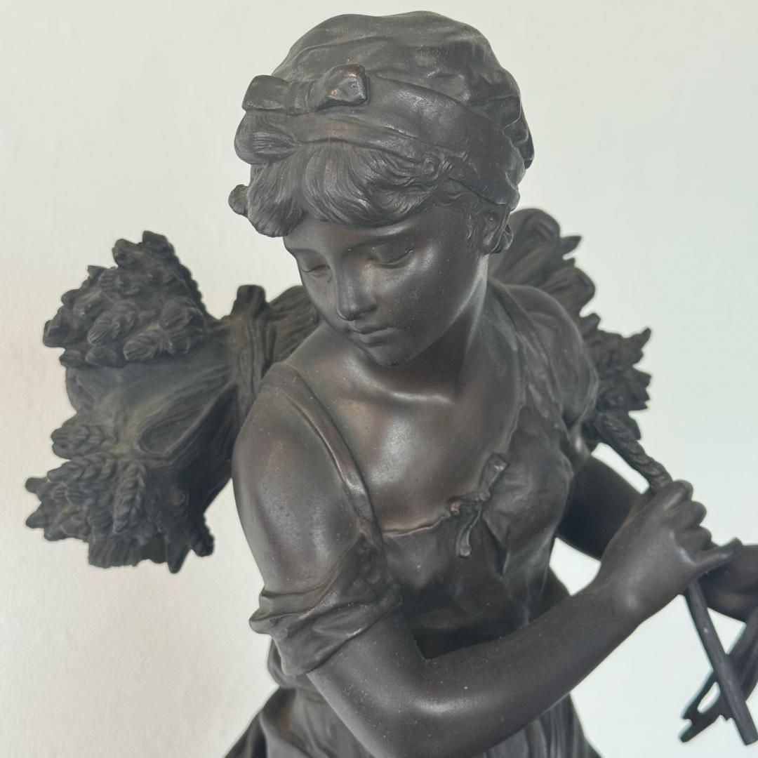 たぬき様専用 E◇美女像 ブロンズ 置物 刻印あり 銅製 美品 - メルカリ