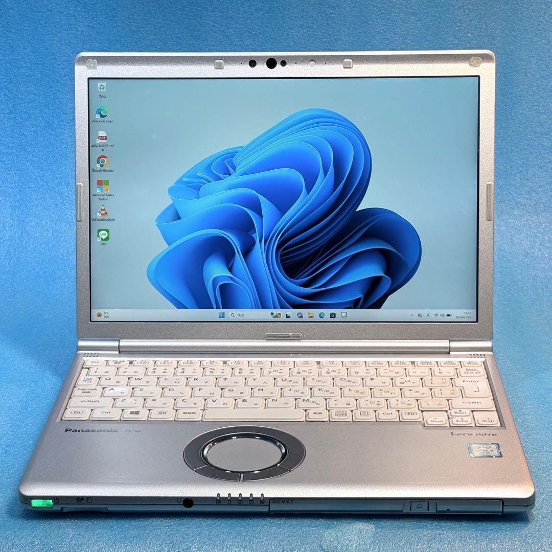 軽量987g】Windows11ノートパソコン。DVDドライブ付レッツノート