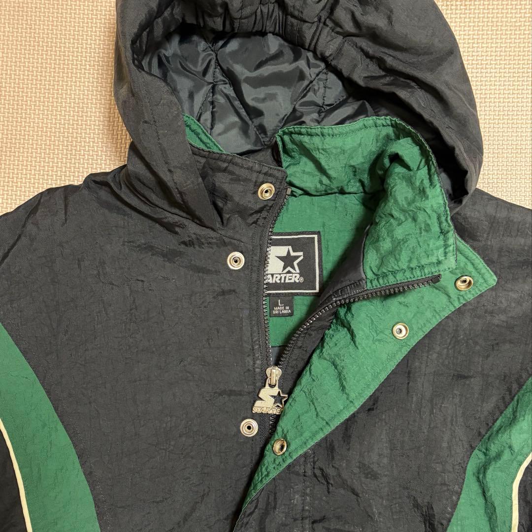 《希少》STARTER 中綿ナイロン ブルゾン アノラックジャケットハーフジップ