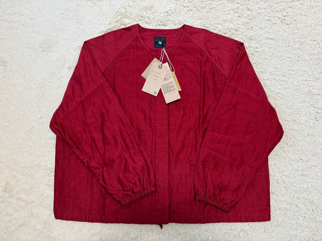 新品未使用】メゾンドソイル2025A/Wコットンシルクラグランジャケット