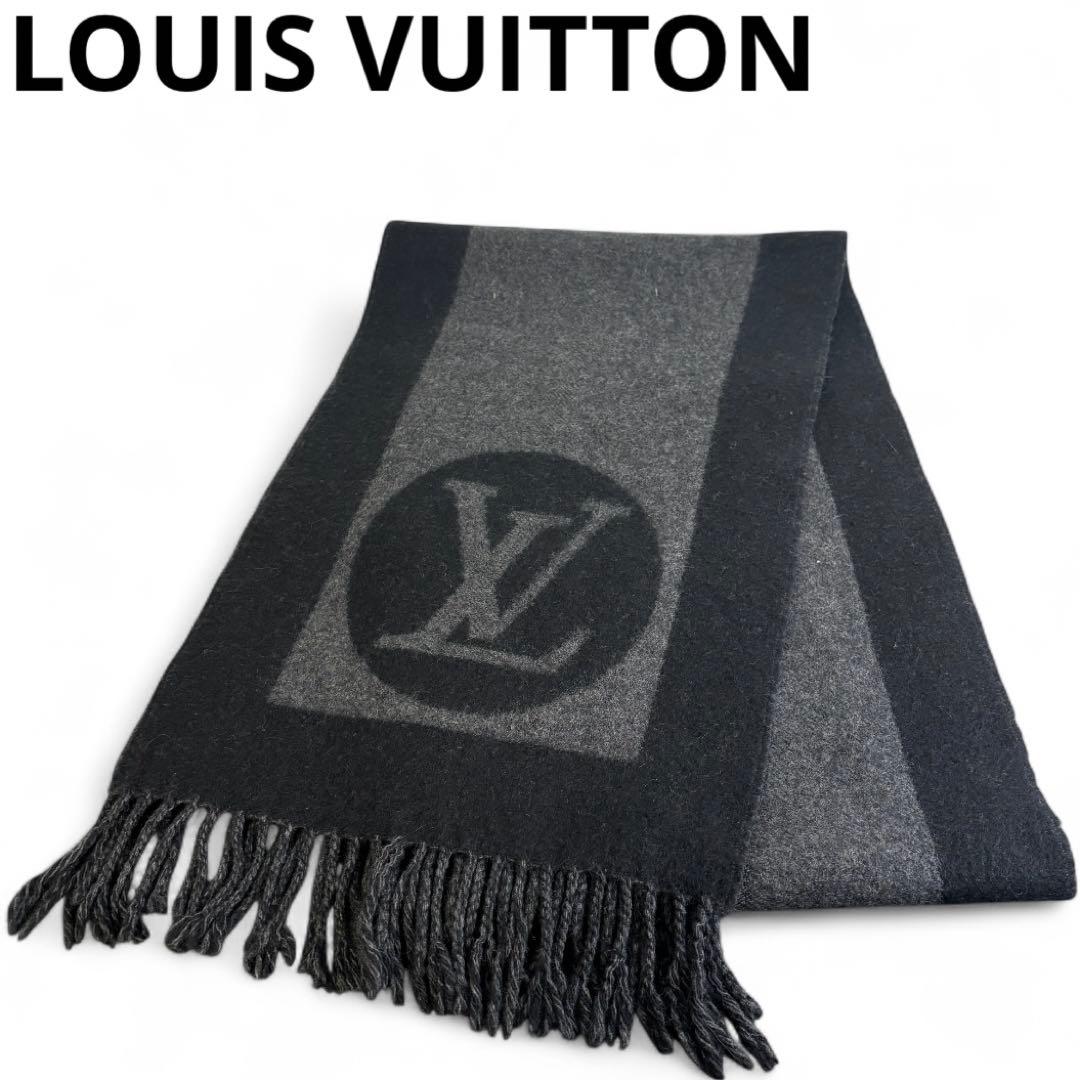 美品 LOUIS VUITTON ヴィトン エシャルプ カーディフ マフラー LOUIS VUITTON（ルイ・ヴィトン） マフラー エシャルプ・カーディフ